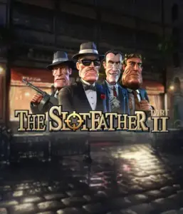 Step into the nefarious world of The Slotfather Part II game by Betsoft, showcasing four iconic mafia characters set against a shadow-lit urban backdrop. This image captures the gritty atmosphere of the organized crime with its vivid character design and suspenseful setting. Perfect for fans of crime dramas, promising a gripping adventure. 