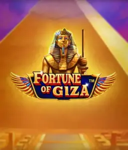 Explore the timeless world of the Fortune of Giza game by Pragmatic Play, featuring a noble depiction of a Pharaoh amid the iconic pyramid backdrop. This image portrays the splendor of Egyptian heritage, great for fans of Egyptian-themed slots, offering a captivating adventure.